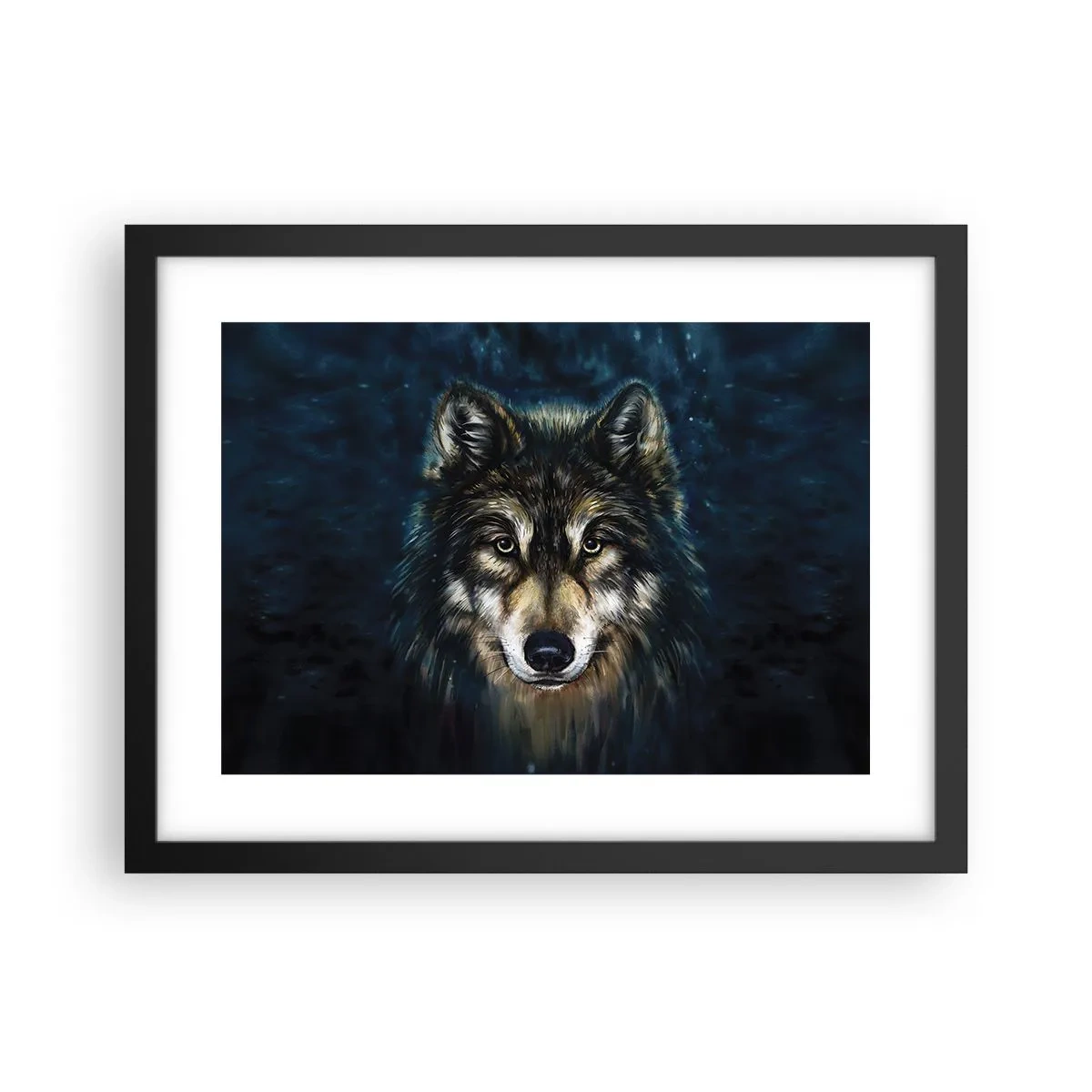 Poster in cornice nera - Alfa? E omega - 40x30 cm
