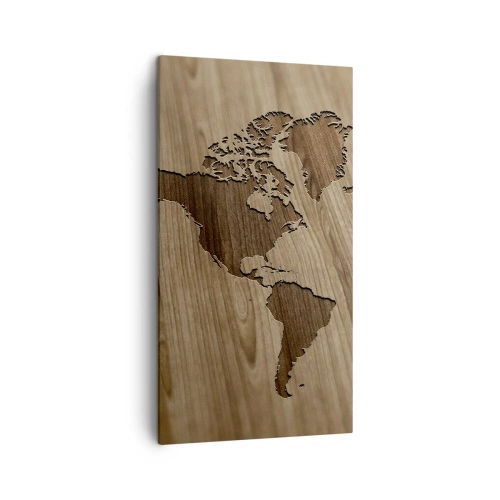 Quadro su tela - Stampe su Tela - Il mondo servito a tavola - 45x80 cm