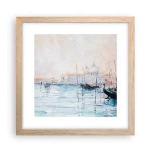 Poster in cornice rovere chiaro - Dopo l'acqua, dopo la nebbia - 30x30 cm