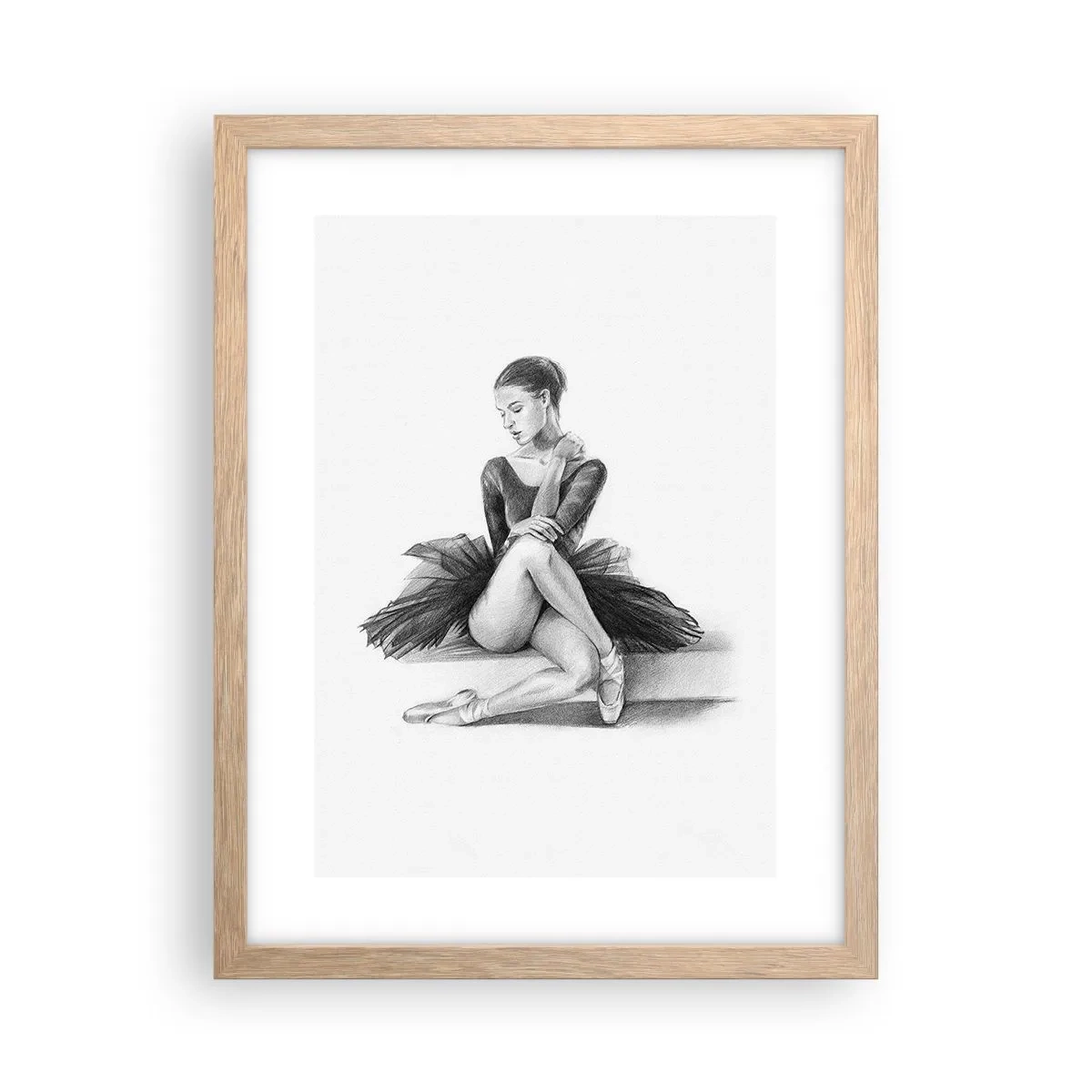 Poster in cornice rovere chiaro - Incantata dalla danza - 30x40 cm