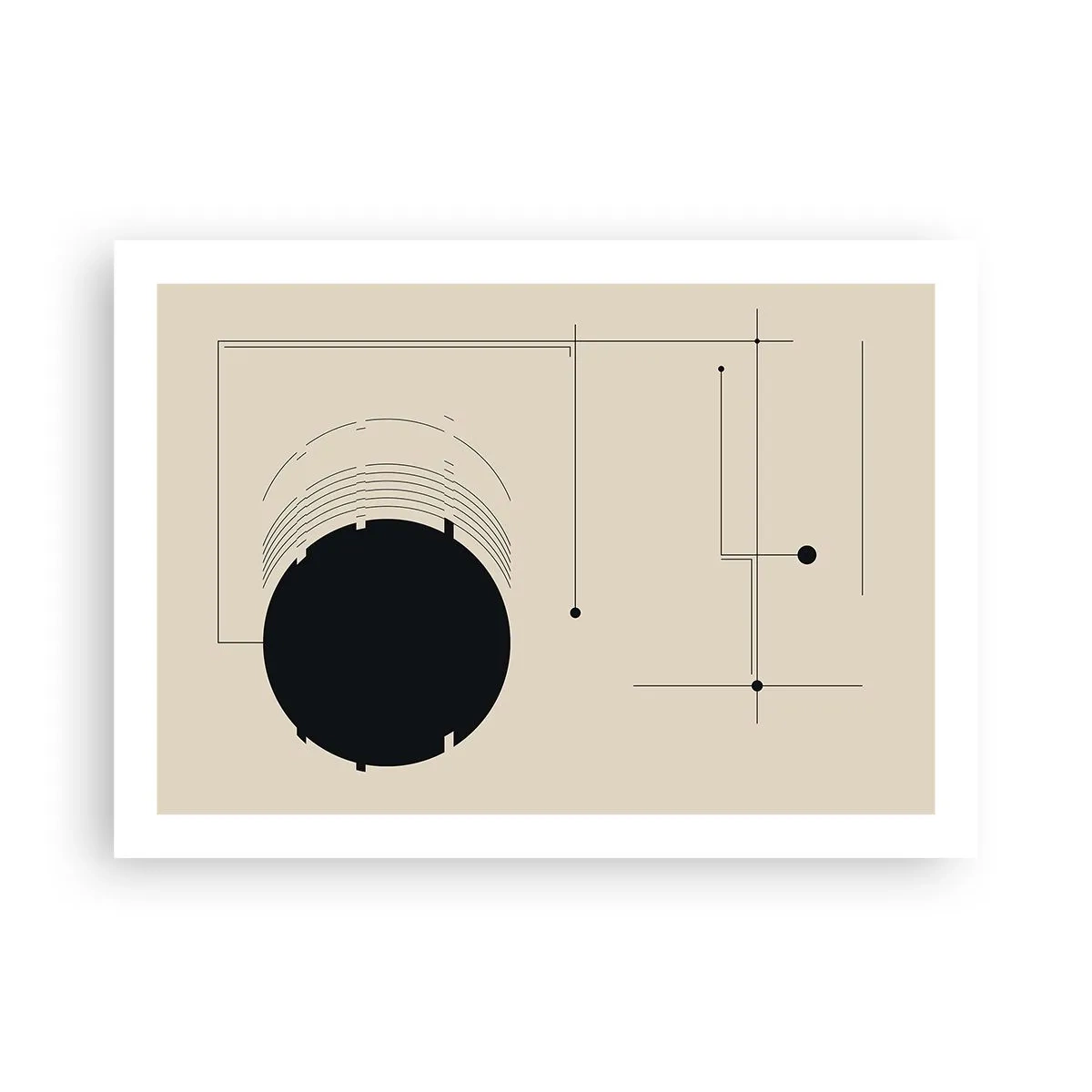 Poster - Composizione elastica e dinamica - 70x50 cm