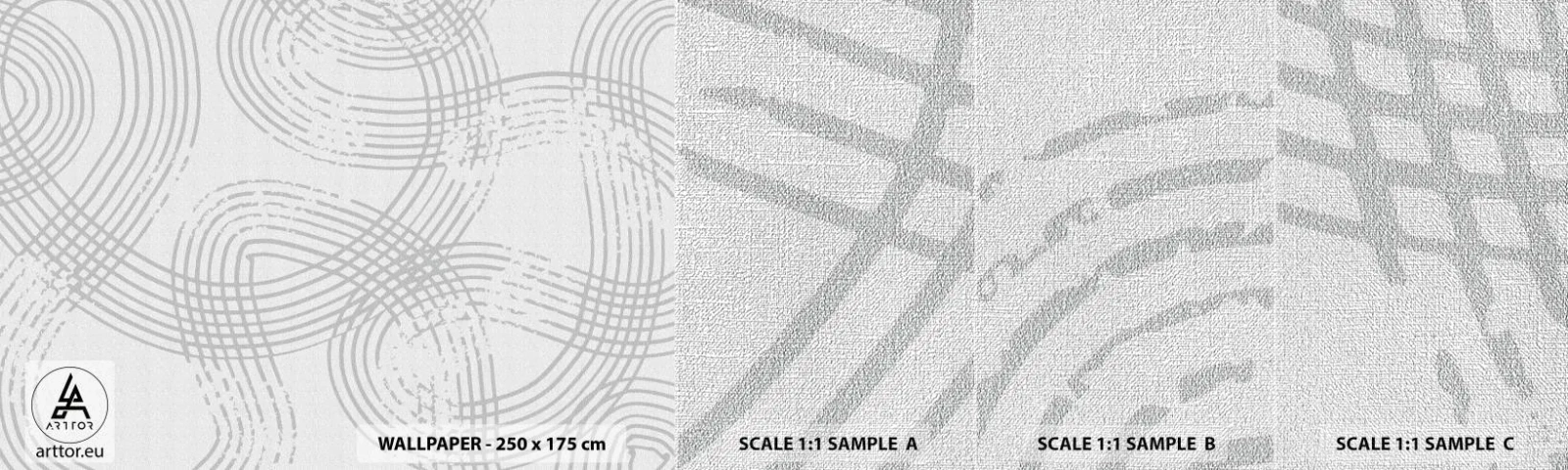 Campione di Fotomurale Premium Canvas - Non vi è una via diritta - Minimalismo, Pezzo, Luminoso - 100x30 cm