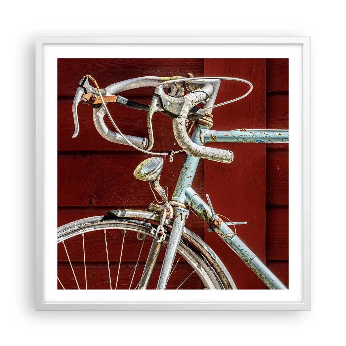 Poster in cornice bianca - Creata per la vittoria - 60x60 cm