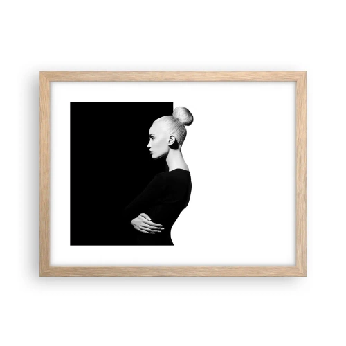 Poster in cornice rovere chiaro - Semplicemente donna - 40x30 cm
