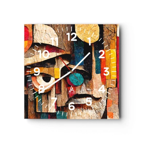 Orologio da parete - Orologio in Vetro - Ti vedo... - 40x40 cm