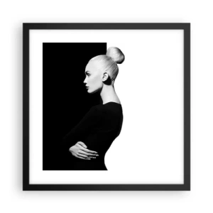 Poster in cornice nera - Semplicemente donna - 40x40 cm