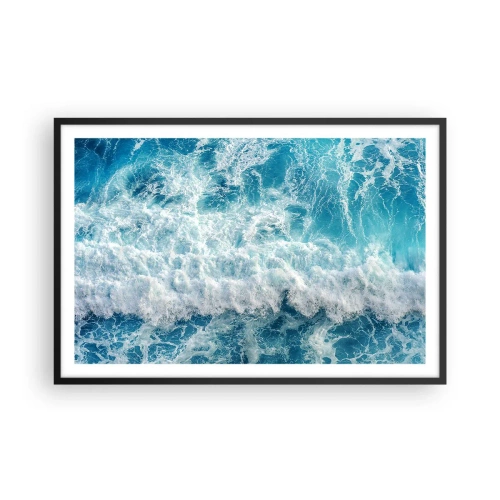 Poster in cornice nera - Con gioia e saltellando - 91x61 cm