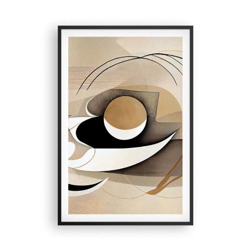 Poster in cornice nera - Composizione: l'essenza delle cose - 61x91 cm