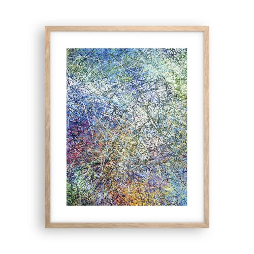 Poster in cornice rovere chiaro - Non è cosi semplice - 40x50 cm