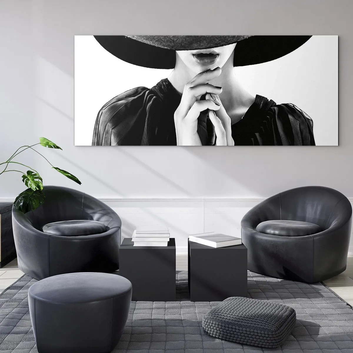 Quadro su vetro - Bellezza celata - 100x40 cm
