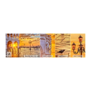 Campione di Fotomurale Adesivo Deluxe Sticker - Dove sono tutti? - Città, Venezia, Architettura - 100x30 cm