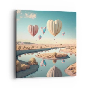 Quadro su tela - Stampe su Tela - L'amore permette di volare - 40x40 cm