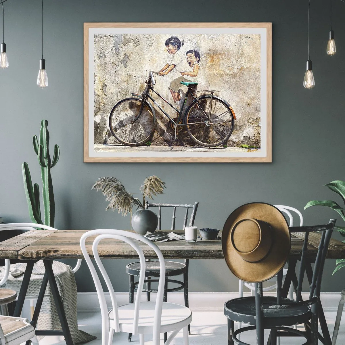 Poster in cornice rovere chiaro - Vero o falso? - 70x50 cm