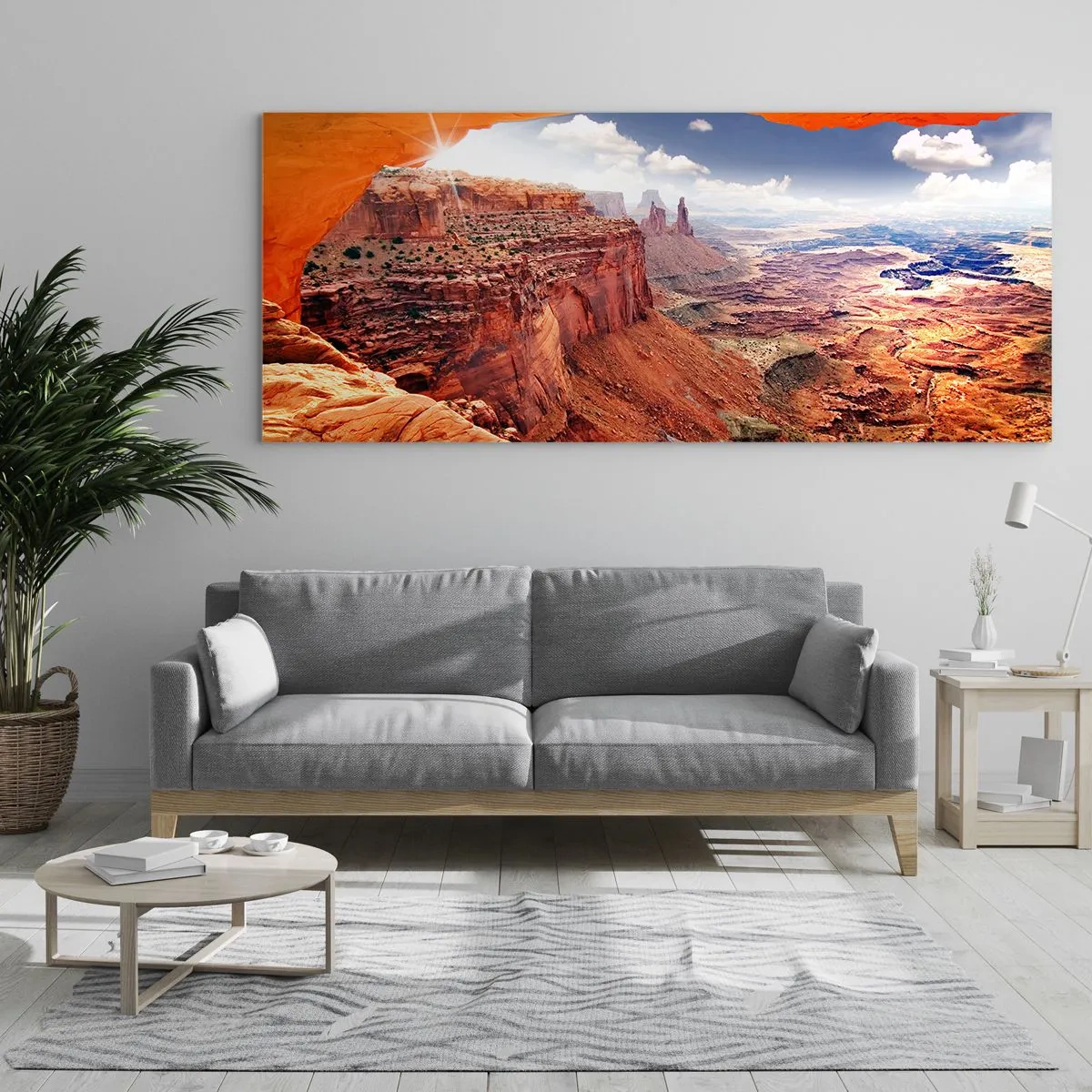 Quadro su vetro - Scolpiti dalla natura - 90x30 cm