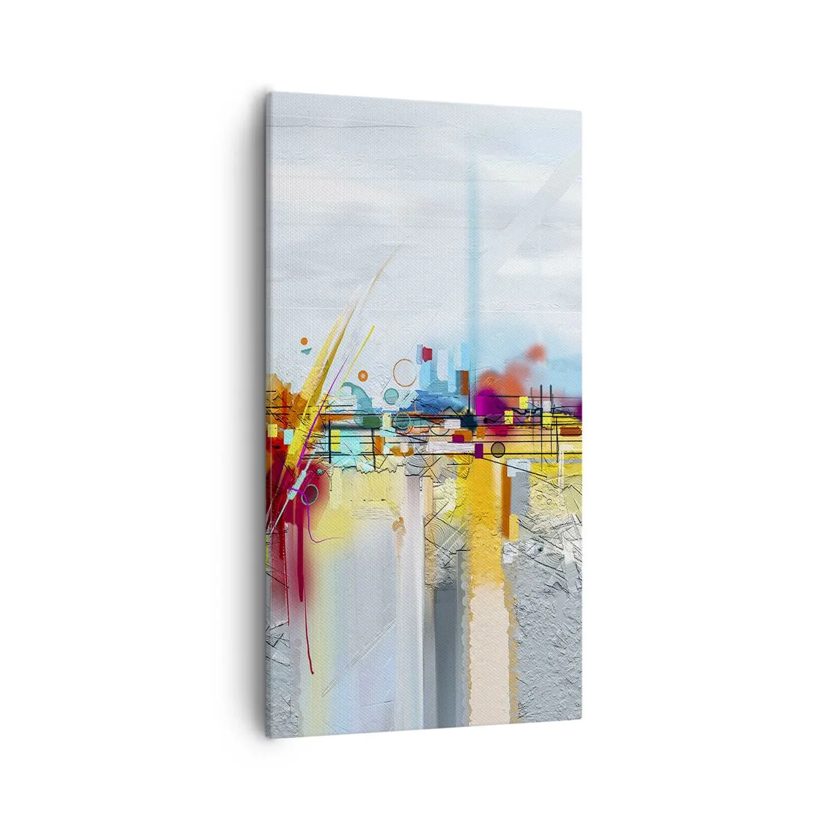 Quadro su tela - Stampe su Tela - Il ponte della gioia sul fiume della vita - 55x100 cm