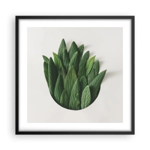 Poster in cornice nera - Curiosità irrefrenabile - 50x50 cm