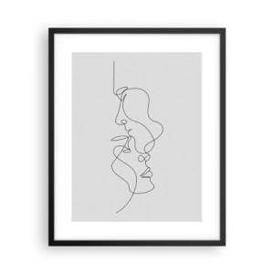 Poster in cornice nera - Il calore dei desideri malinconici - 40x50 cm