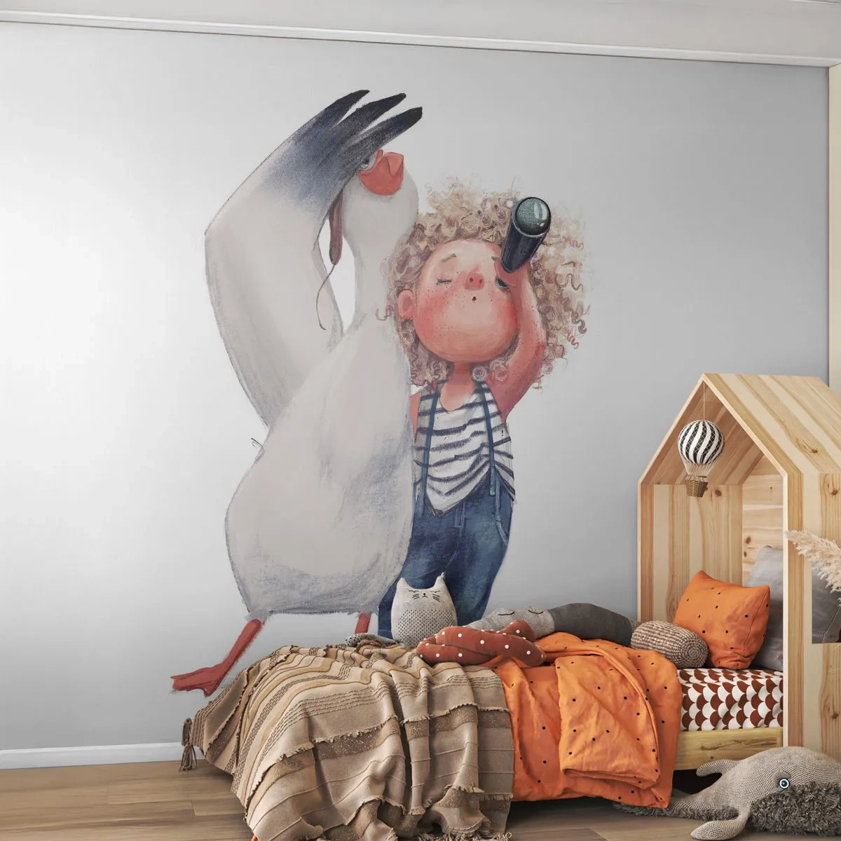 Fotomurali Autoadesivo Deluxe Sticker - Il progetto di un grande viaggio - Per bambini, Amicizia, Ragazza - 250x175 cm