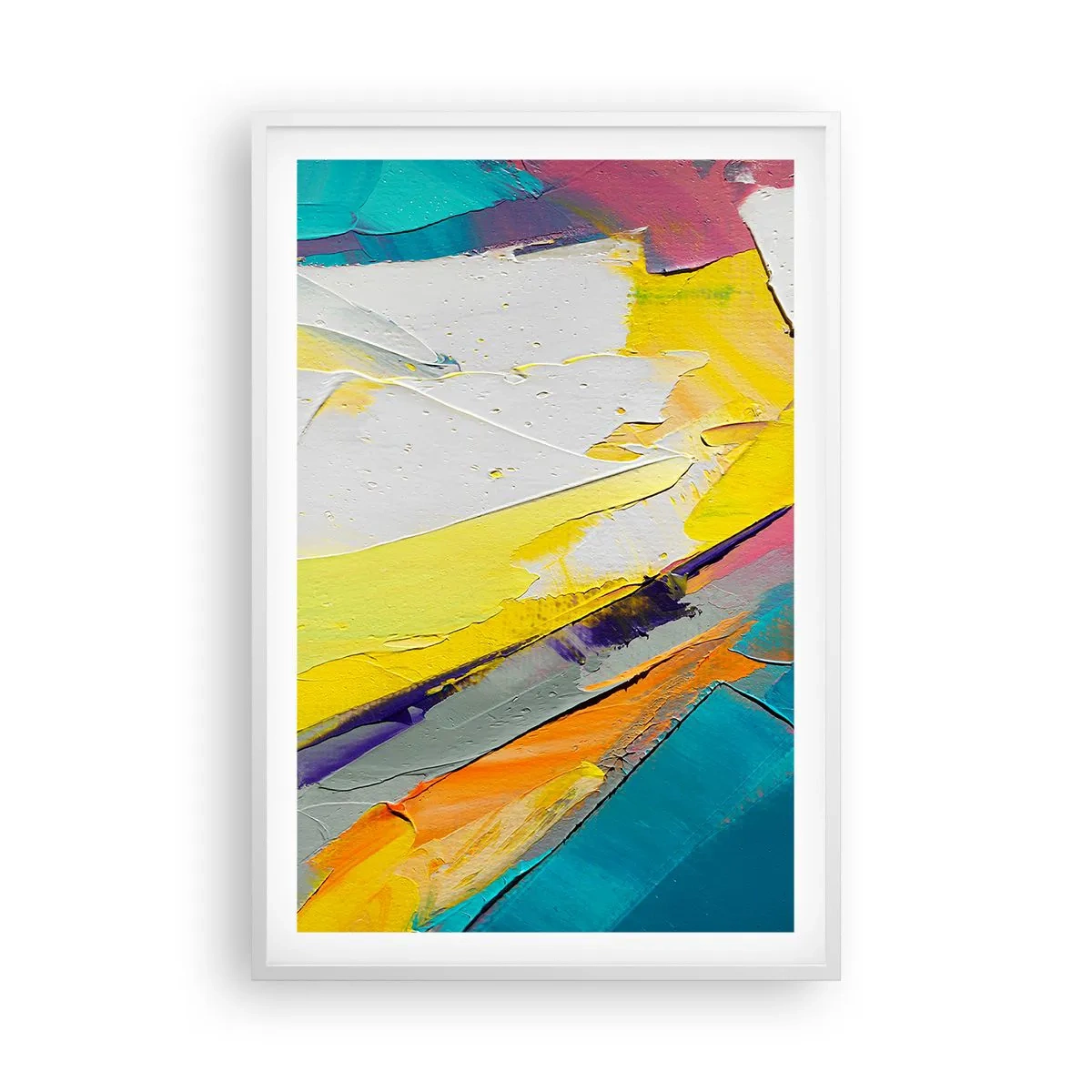 Poster in cornice bianca - Anatomia della luce - 61x91 cm