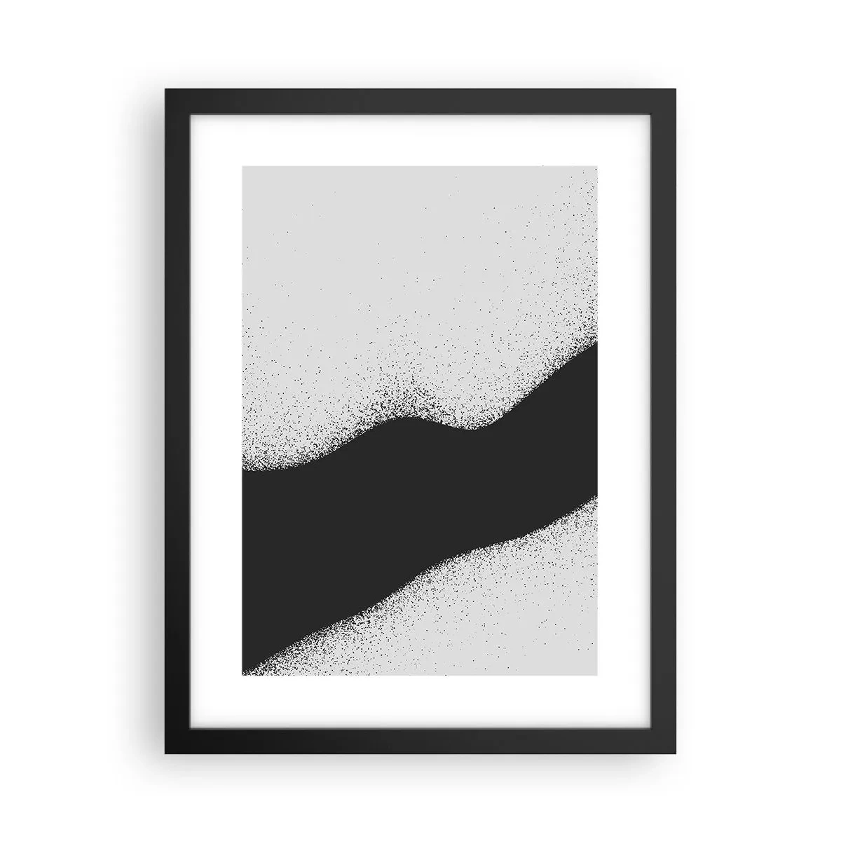 Poster in cornice nera - Equilibrio fluido - 30x40 cm