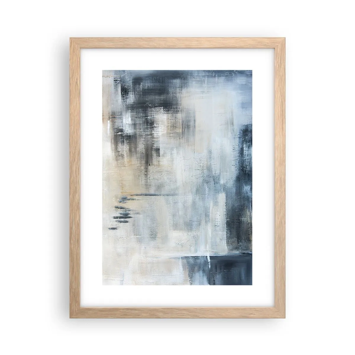 Poster in cornice rovere chiaro - Coperti dal blu - 30x40 cm
