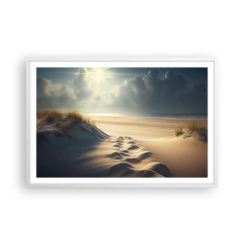 Poster in cornice bianca - Paesaggio rilassante - 91x61 cm