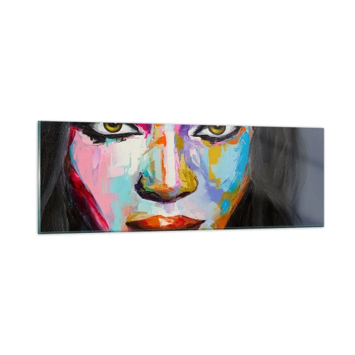 Quadro su vetro - Non si può staccare lo sguardo - 90x30 cm