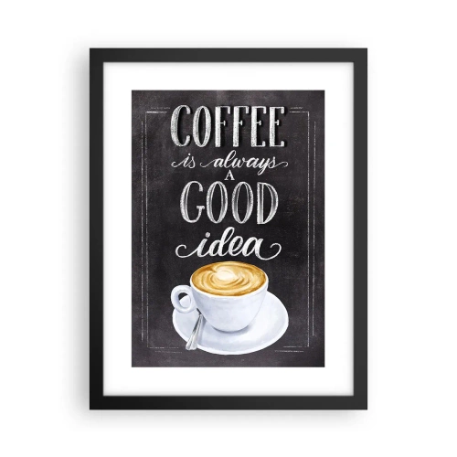 Poster in cornice nera - Of course! - 30x40 cm