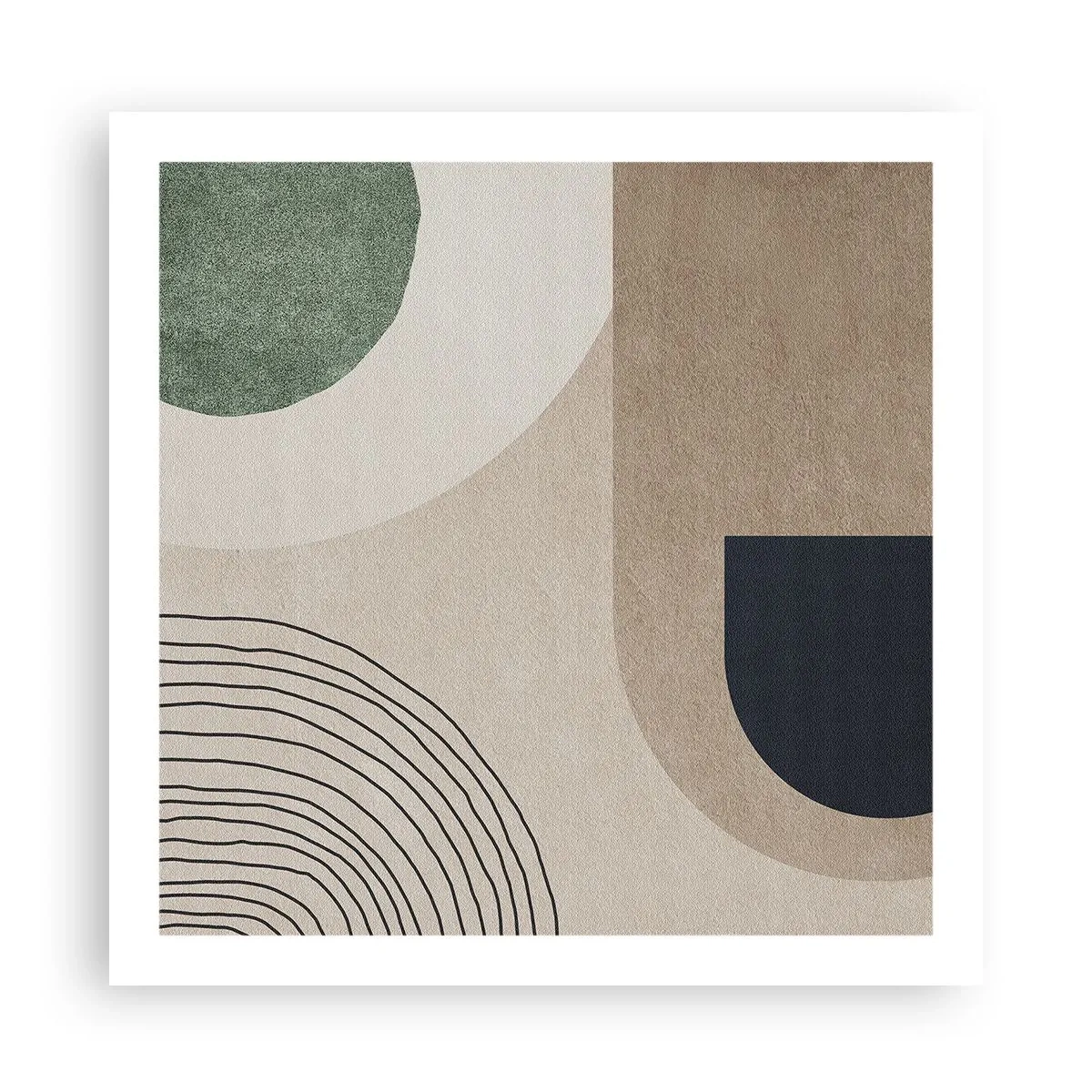 Poster - La mitezza dell'ovale - 60x60 cm