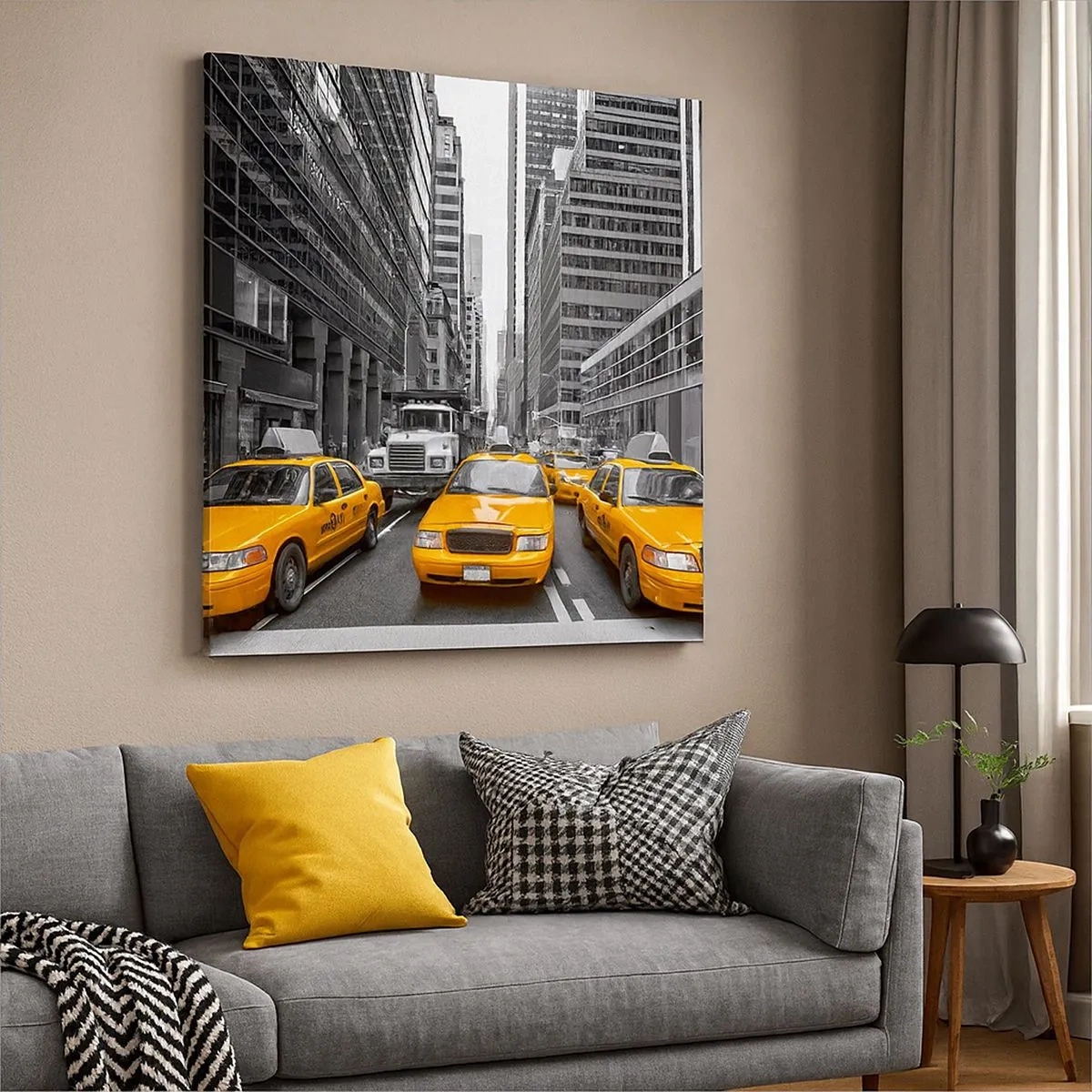 Quadro su tela - Stampe su Tela - Siamo noi che coloriamo la città - 30x30 cm