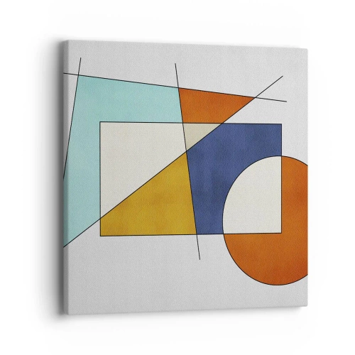 Quadro su tela - Stampe su Tela - Astrazione: gioco modernista - 40x40 cm