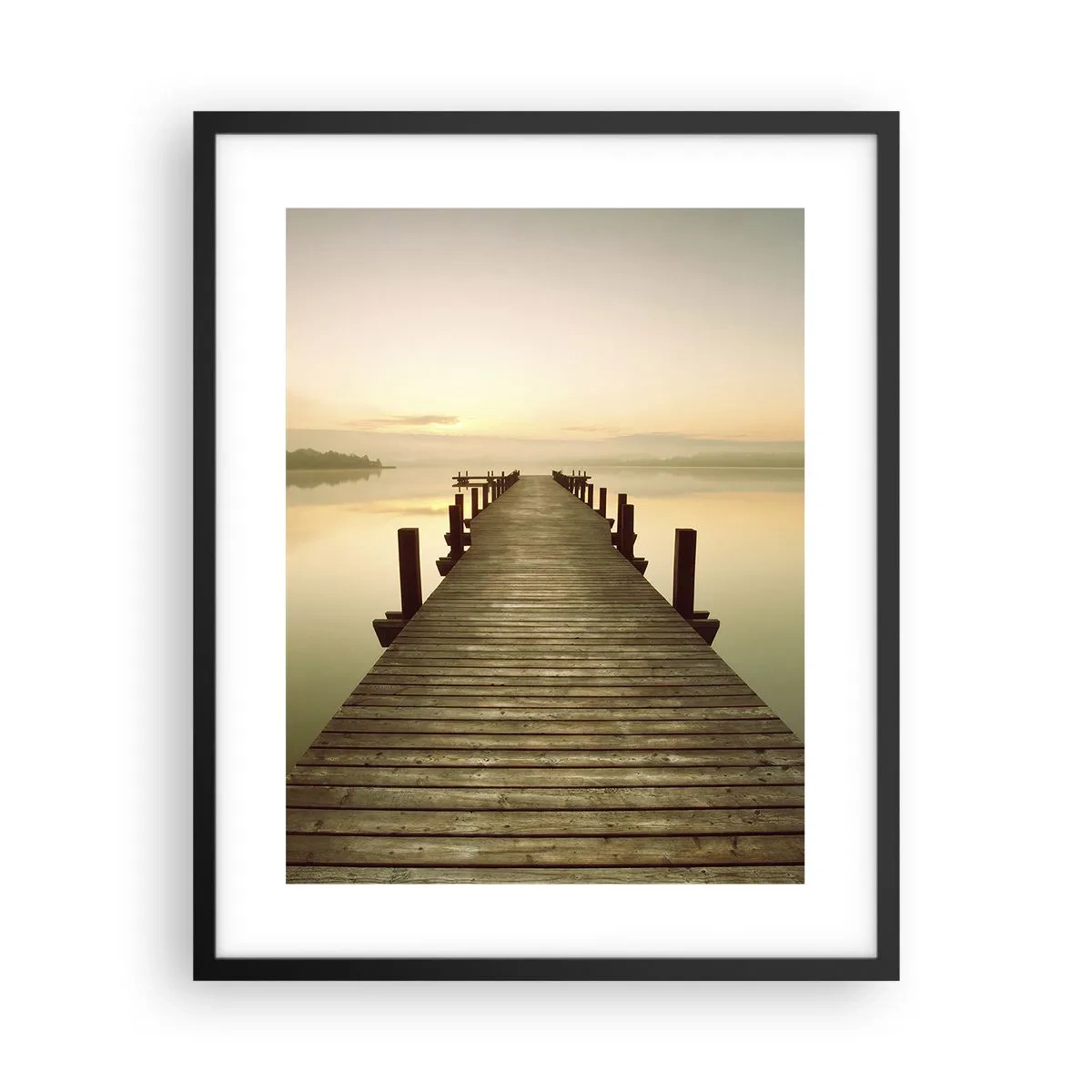 Poster in cornice nera - Aurora, alba, luce - 40x50 cm