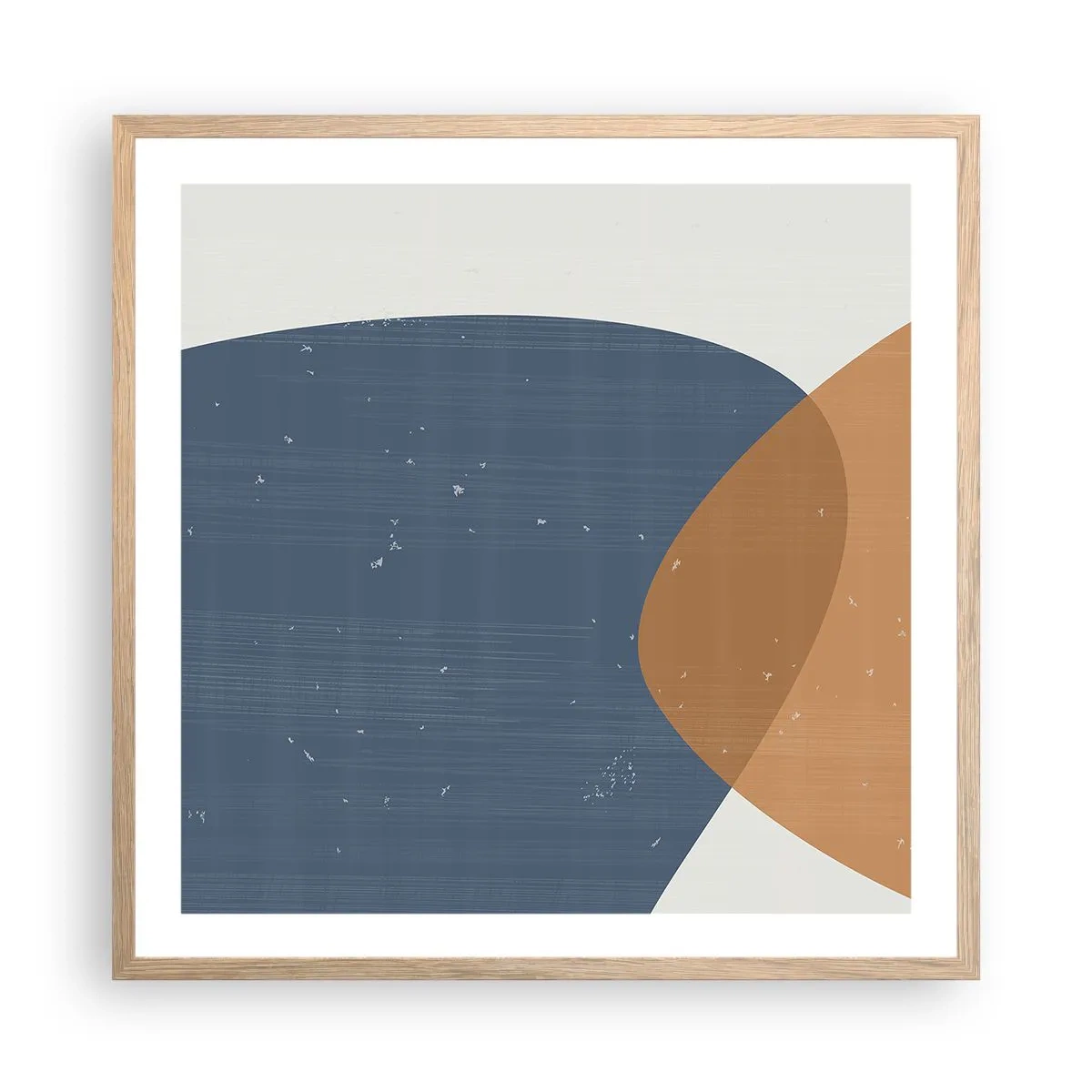 Poster in cornice rovere chiaro - Ovali e influenze - 60x60 cm