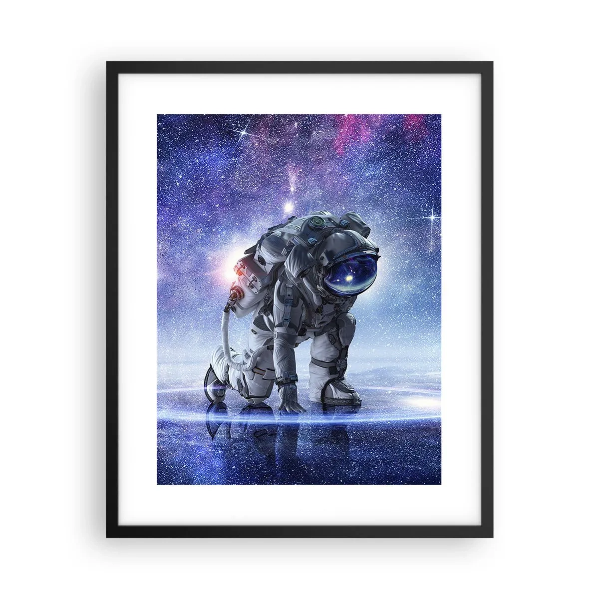 Poster in cornice nera - Il cielo stellato sopra di me - 40x50 cm