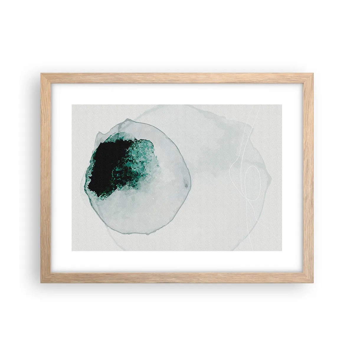 Poster in cornice rovere chiaro - In una goccia d'acqua - 40x30 cm