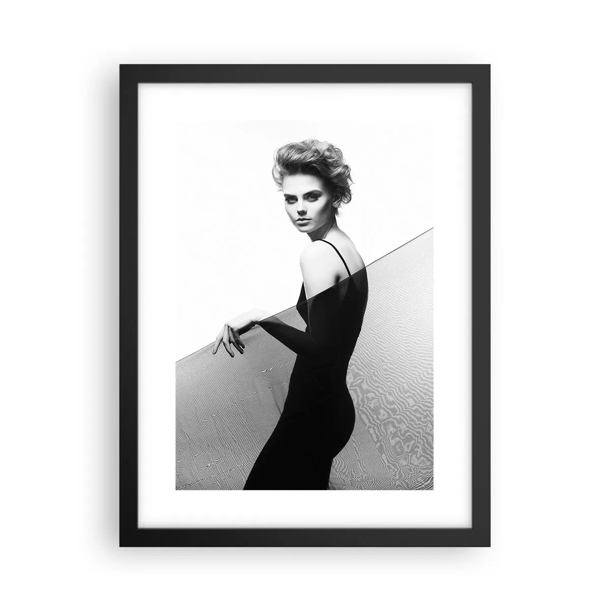Poster in cornice nera - Sguardo magnetico - 30x40 cm