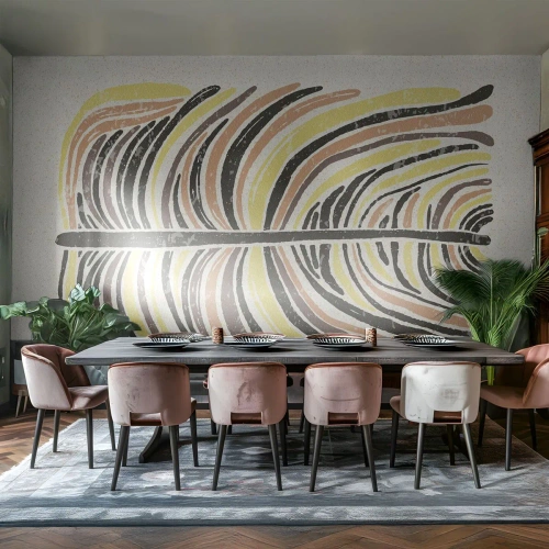 Fotomurali Premium Canvas - Astrazione piena di vita - Boho, Minimalismo, Pastello - 500x350 cm