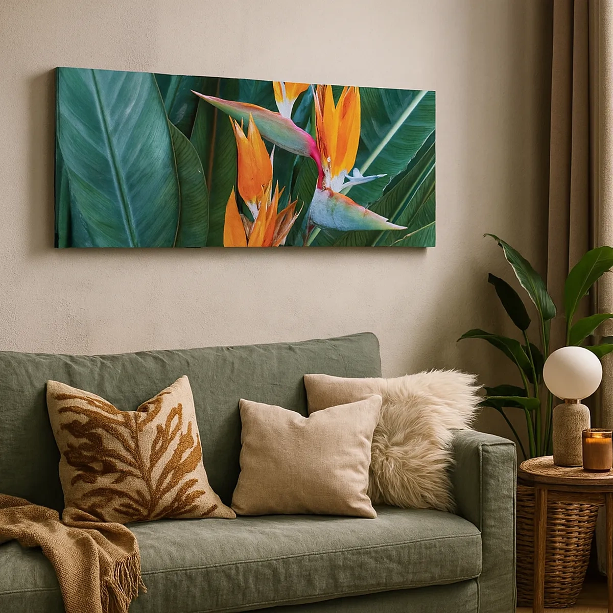 Quadro su tela - Stampe su Tela - È un fiore o un uccello? - 30x30 cm