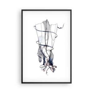 Poster in cornice nera - Studio del tocco - 61x91 cm