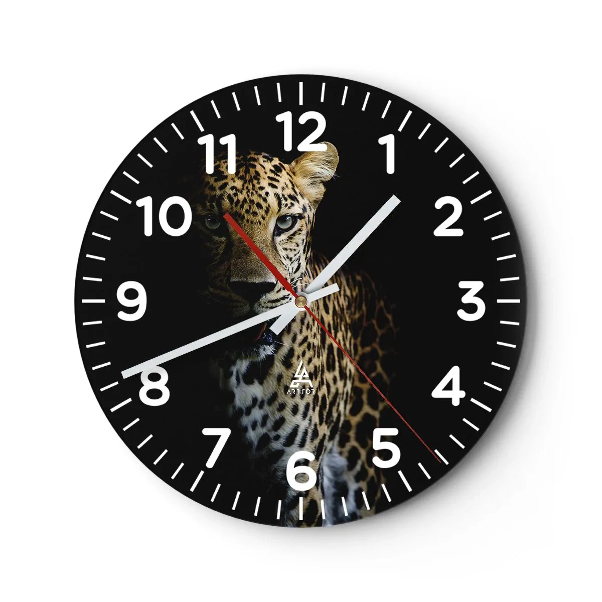 Orologio da parete - Orologio in Vetro - Bellezza tenebrosa - 40x40 cm