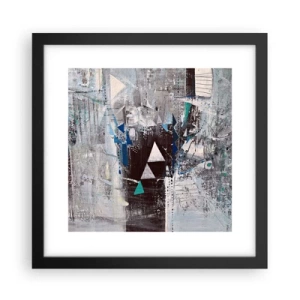 Poster in cornice nera - L'ordine superiore dei triangoli - 30x30 cm