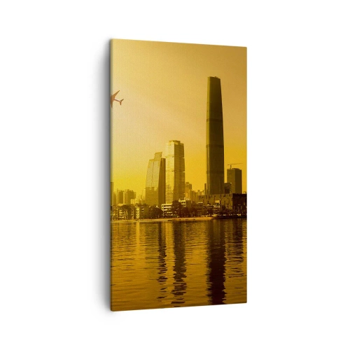 Quadro su tela - Stampe su Tela - Città d'oro - 45x80 cm