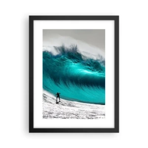 Poster in cornice nera - Sfida accettata - 30x40 cm