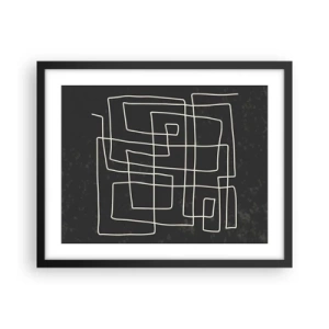 Poster in cornice nera - Non è così semplice - 50x40 cm