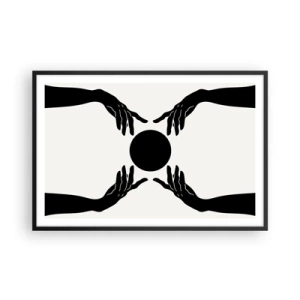 Poster in cornice nera - Segno misterioso - 91x61 cm