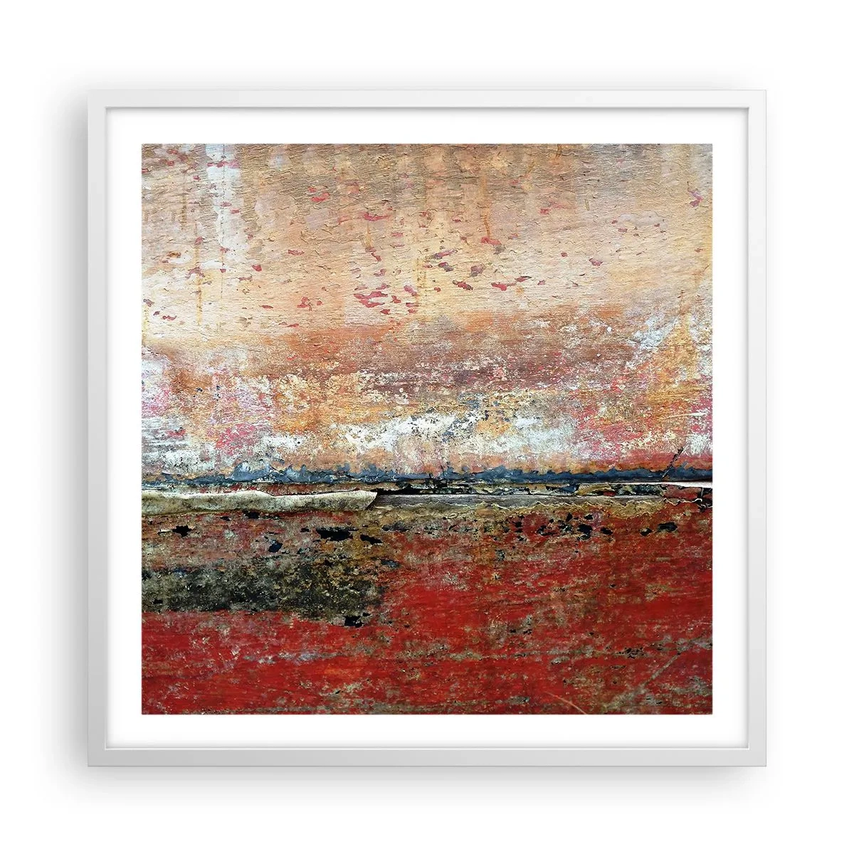 Poster in cornice bianca - Forse è il mare - 60x60 cm