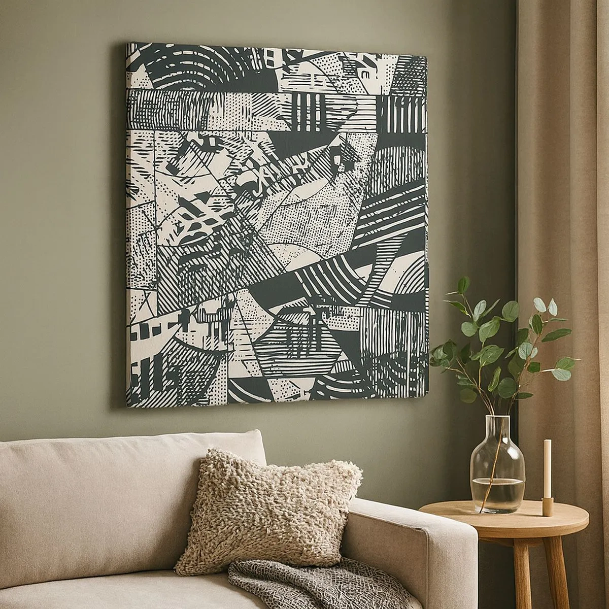 Quadro su tela - Stampe su Tela - Dinamica della contemporaneità - 30x30 cm