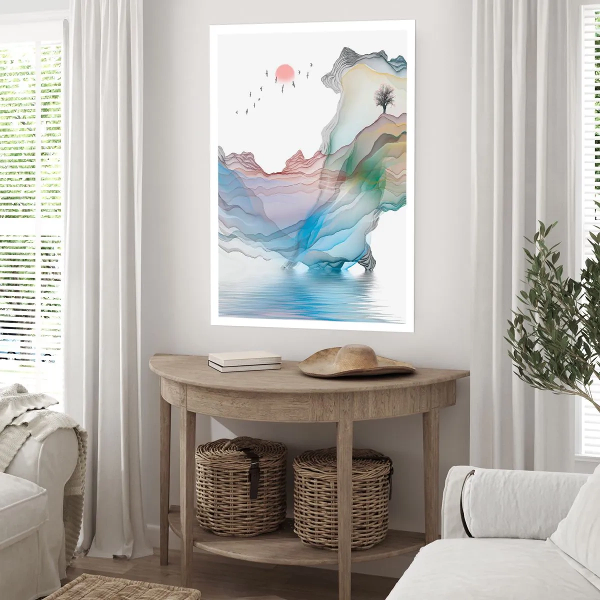 Poster - Verso i monti di cristallo - 70x100 cm