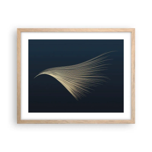 Poster in cornice rovere chiaro - Come un capello d'angelo - 50x40 cm