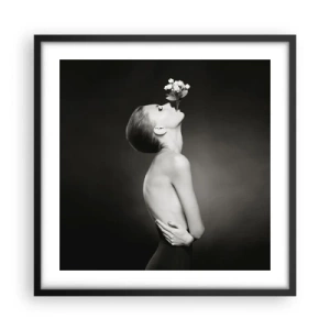 Poster in cornice nera - Eleganza eccentrica - 50x50 cm